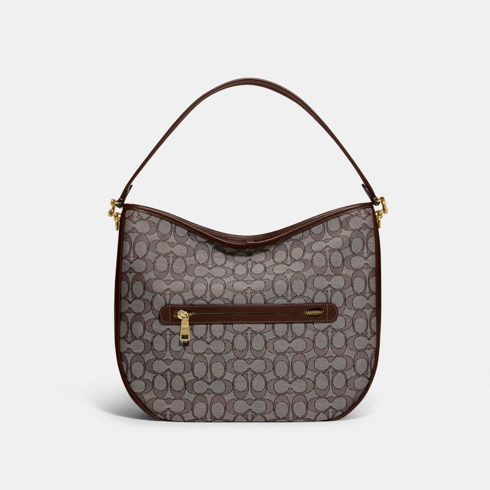 COACH® Soft Tabby Hobo In Signature Jacquard Skulder Taske Dame Grå | DKKOH186