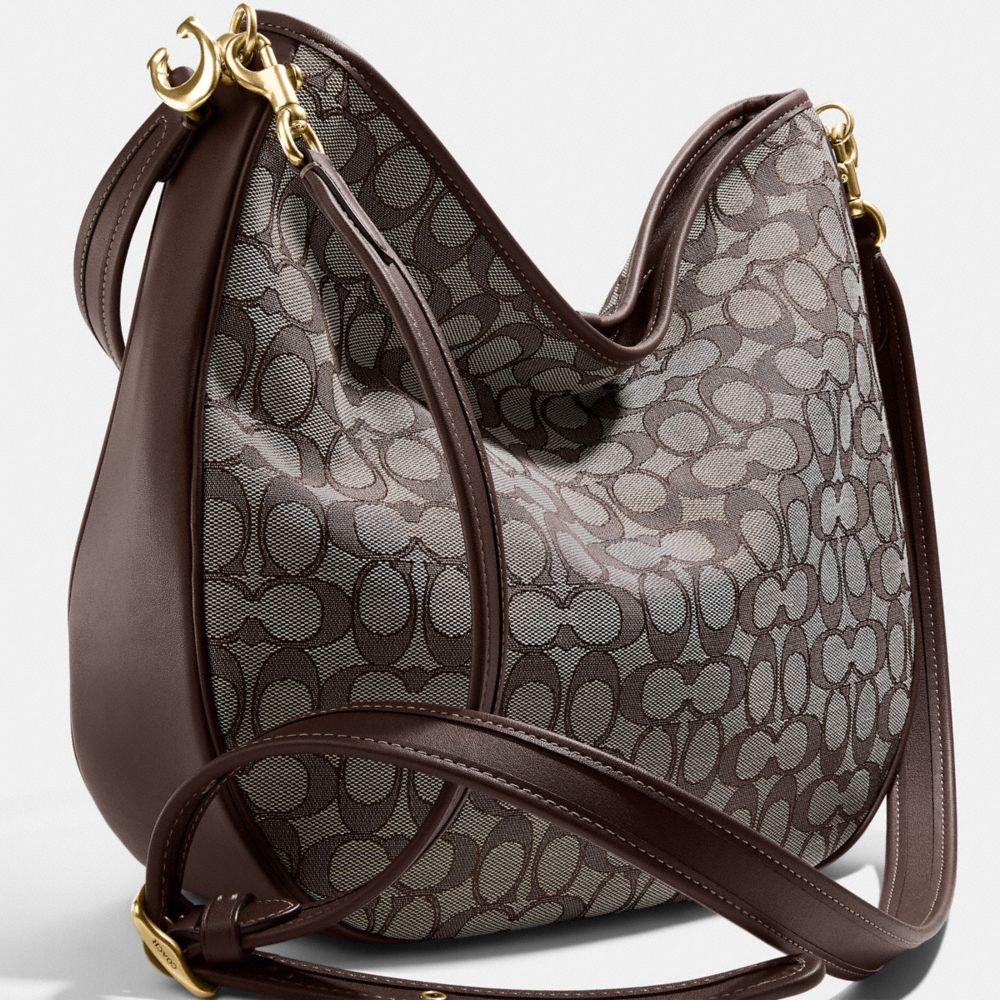 COACH® Soft Tabby Hobo In Signature Jacquard Skulder Taske Dame Grå | DKKOH186