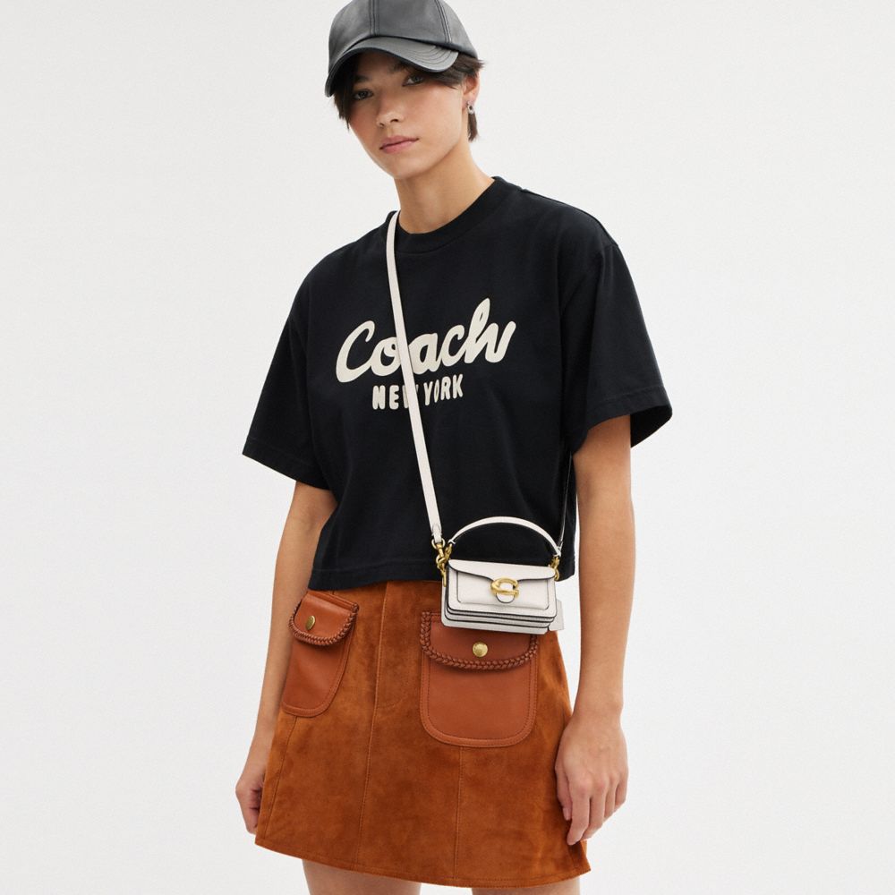 COACH® Tabby 12 Crossbody Taske Dame Hvide | DKCTM277