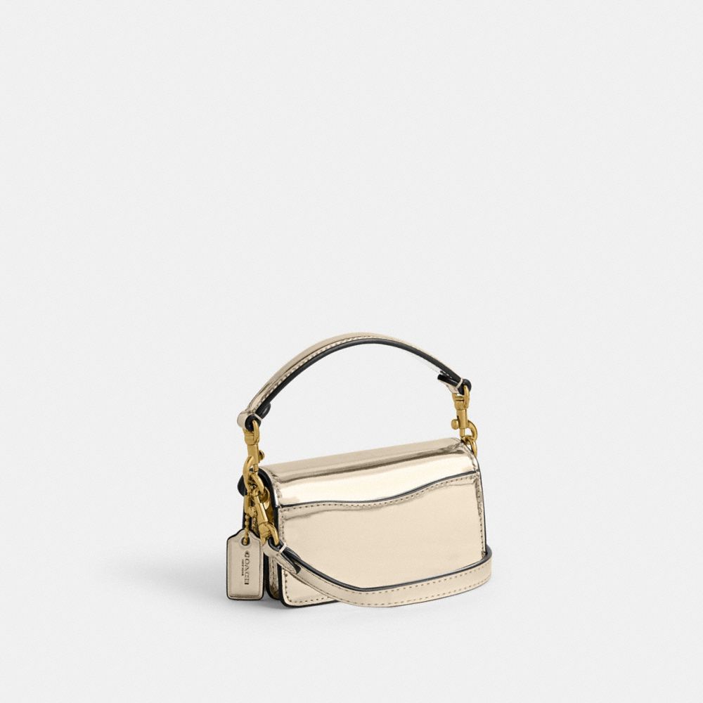 COACH® Tabby 12 In Metallic Skulder Taske Dame Guld | DKBEP180