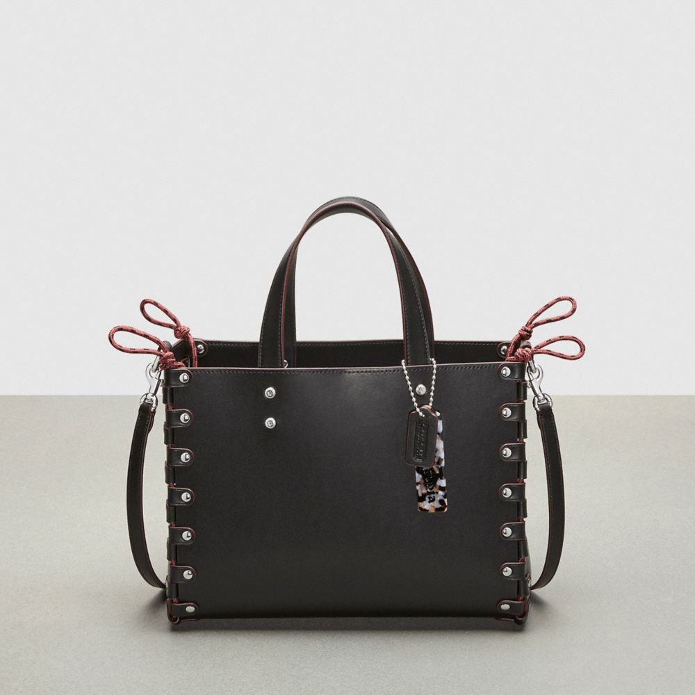 COACH® The Re Laceable: Medium Mulepose Dame Sort | DKAHN141