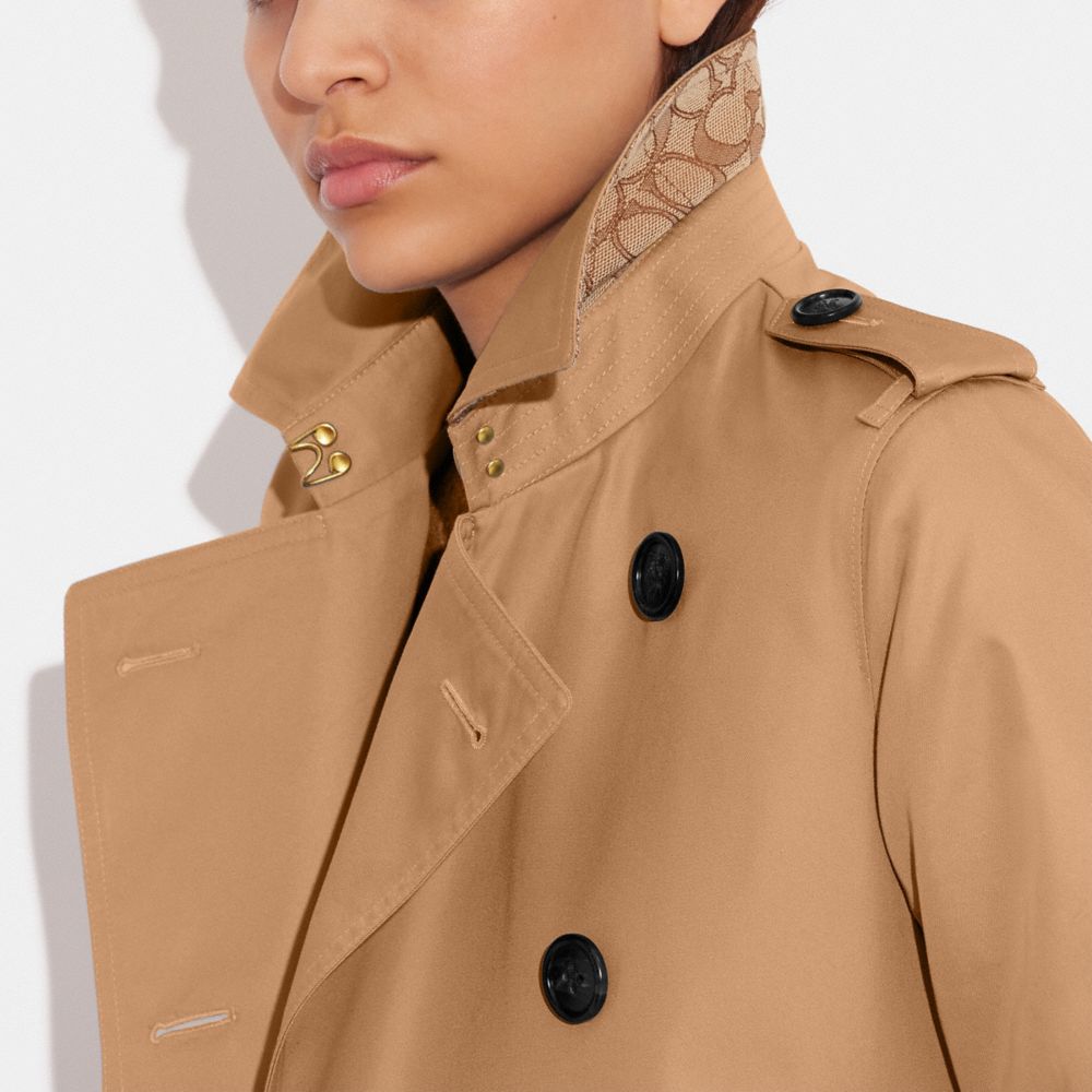 COACH® Trench Frakke Dame Khaki | DKUZC678