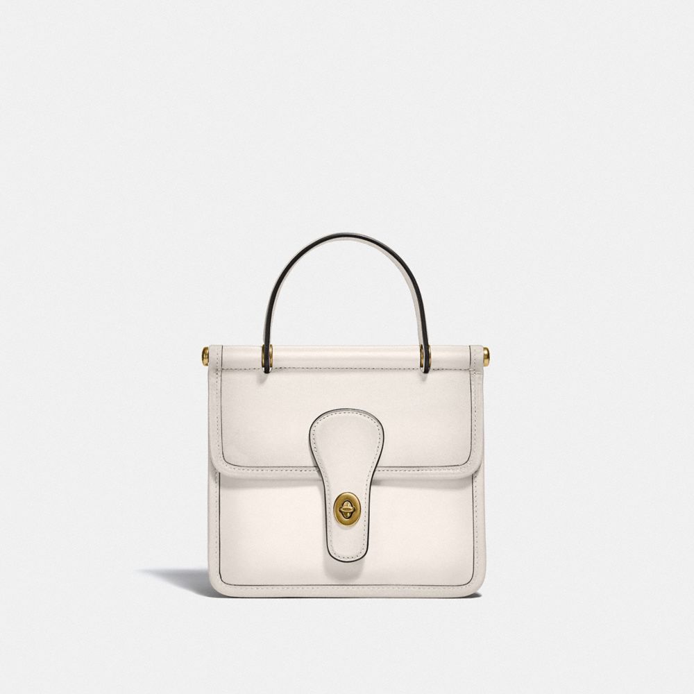 COACH® Willis Top Handle 18 Håndtaske Dame Hvide | DKNWR228