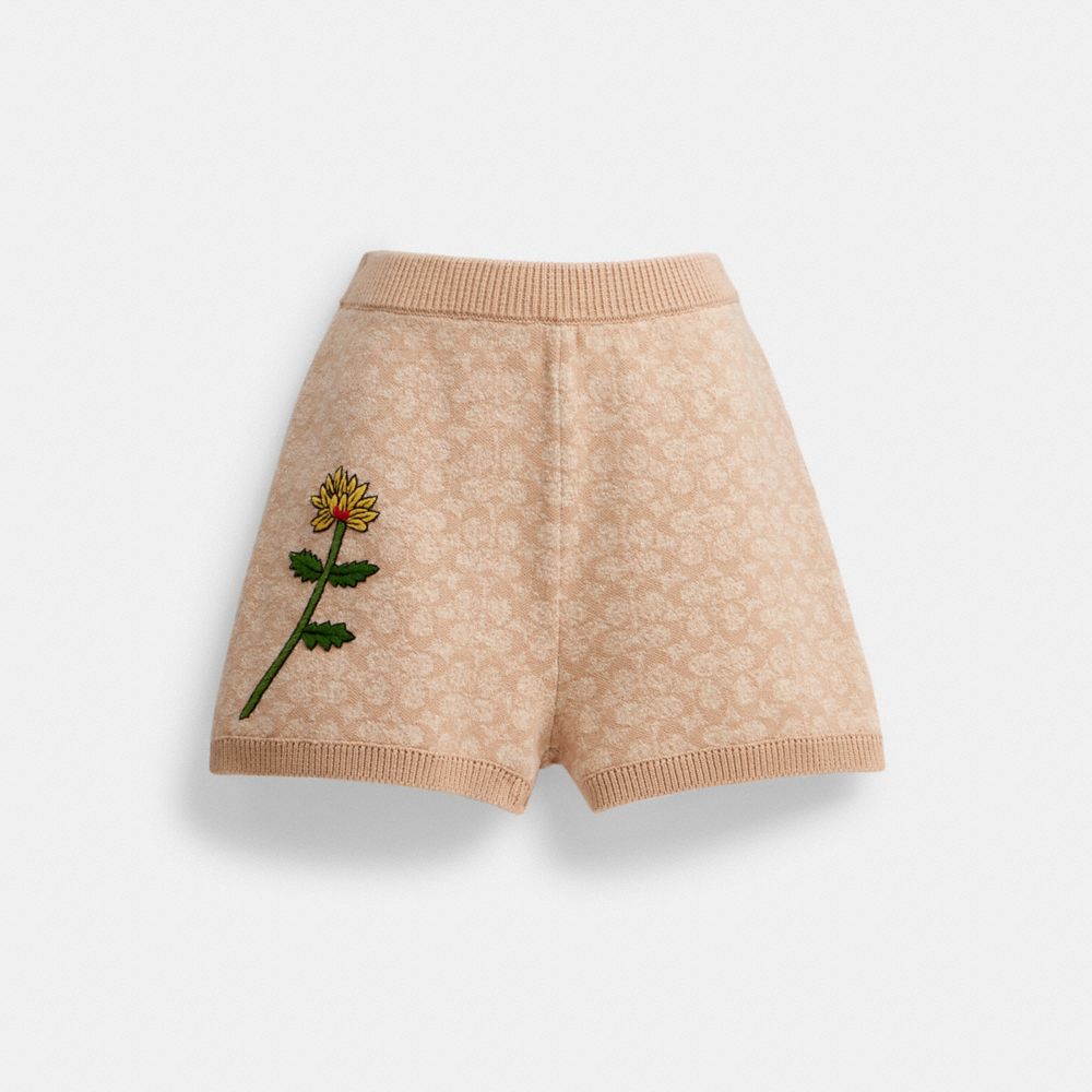 COACH® X Observed By Us Signature Set Shorts Bukser Dame Beige Flerfarvede | DKTCC624