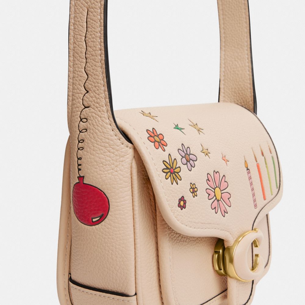 COACH® X Observed By Us Tabby Messenger 19 Crossbody Taske Dame Hvide Flerfarvede | DKOKD264